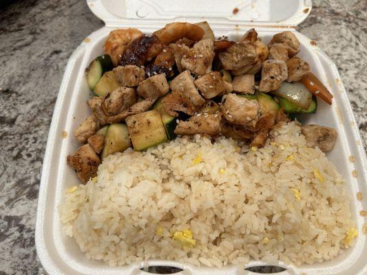 Hibachi Chicken and Shrimp Combo