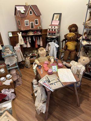 Toys from early to mid 1900's- most belonging to Harriet Reardon.