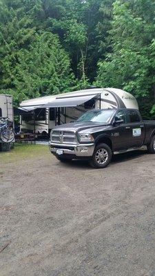 Ram 2500 with Cummings Diesel pulling 16000 lbs. 7000 miles.