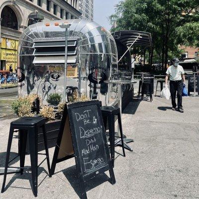 Coffee airstream trailer