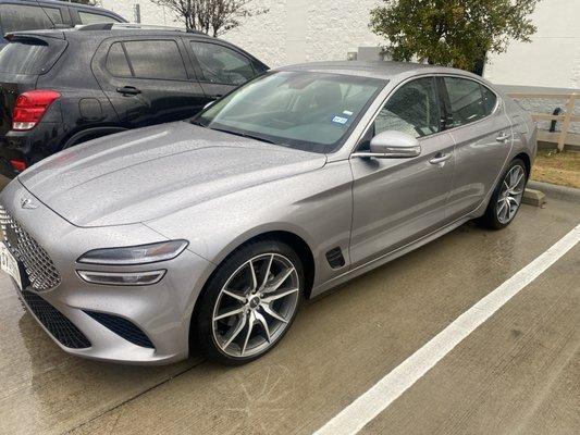 Genesis G70 luxury sedan. Fun little car!!!