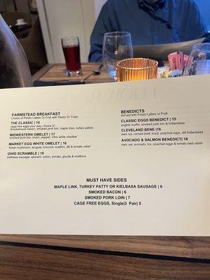 Menu side 2