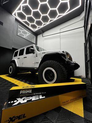 Window tinting on a Jeep