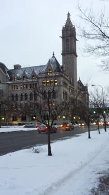 Northwest corner of ECC (old post office bldg)