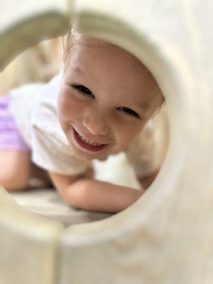 Wooden slide castle