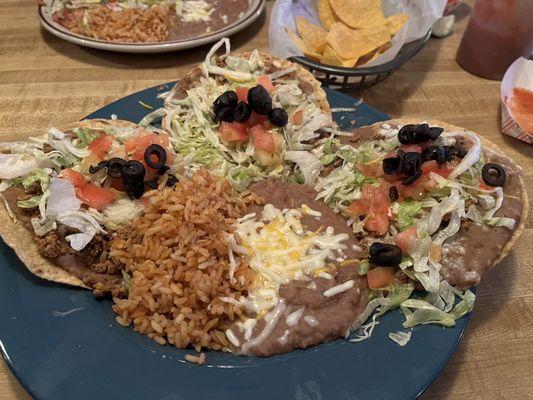 Beef tostadas