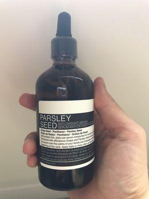 Parsley seed antioxidant serum