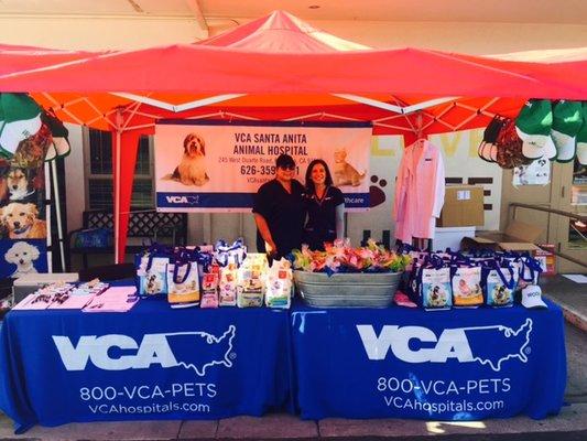 Helping to find new pet parents at VCA Santa Anita Animal Hospital