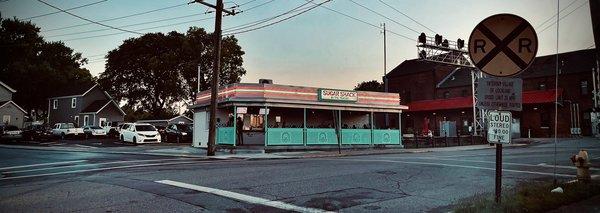 Street View of the Sugar Shack by the Tracks