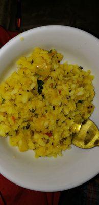 I made poha. First time.  So good! :)