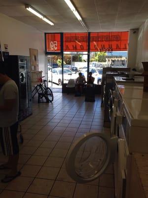 Saturday afternoon at the laundromat