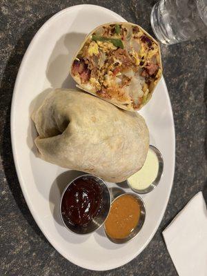 Brisket Breakfast Burrito. One of the best breakfast burritos I've ever had.