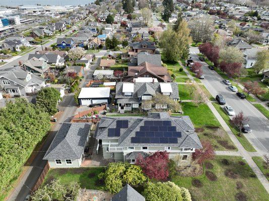 We think this solar array makes the roof look beautiful