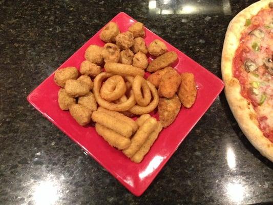 Grazers - Breaded Mushrooms, Jalapeño Poppers, Mozzarella Sticks, Broccoli Bites and Onion Rings