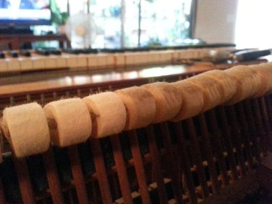 Making a piano sound brand new again: reshaping piano hammers.