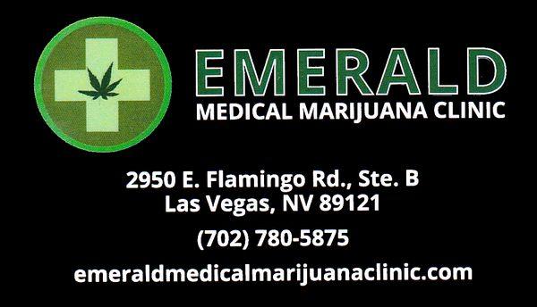 Emerald Medical Marijuana Clinic
 © 2022 
 Business Card Front