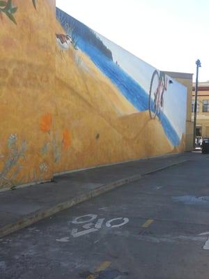 this is part of the Duboce bikeway mural, which Joel produced... Just one of the amazing things that he is involved with!