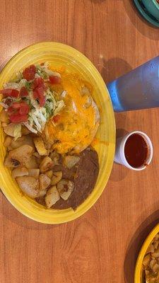 Stuffed Sopapilla Plate