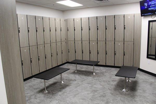 Our fresh locker rooms are cleaned several times per day.