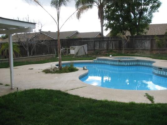 Robin N.:  this was the pool condition when you moved in.