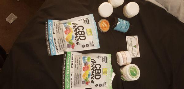 Bolt Complete Spectrum Gummiess 500mg bag and 1000mg bag, Lazarus Balm300mg,& lotion salve1000mg best*