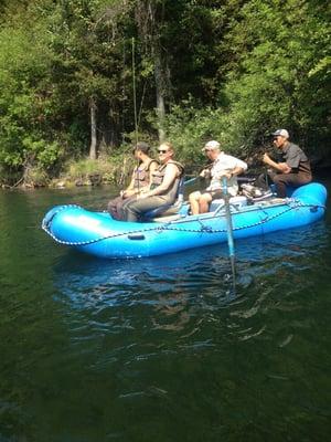 Some of the kids with Herb.  He's a GREAT guide.  They collectively caught 22 fish!!!!!!