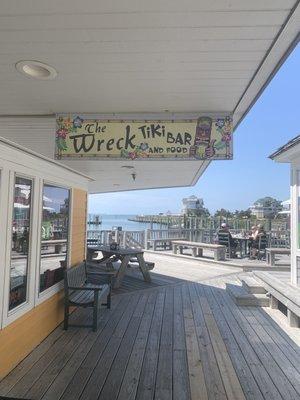 Outside on the boardwalk