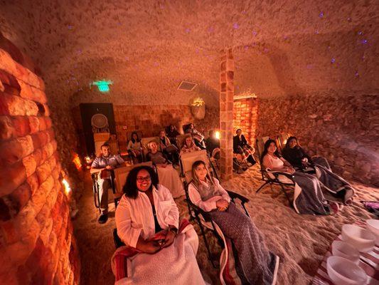 SPG went to the Salt Cave to experience a Sound Bath!