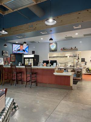 Cashier and front counter area