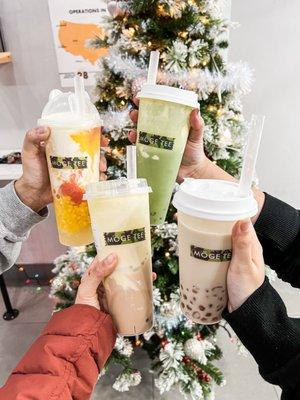 Mango Pomelo, Crème Brulee Uji Matcha Milk Tea, Crème Brulee Milk Tea, Rose Bubble Milk Tea