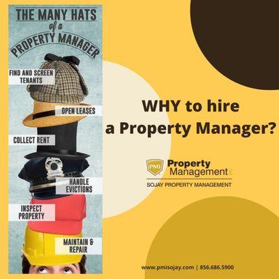 6 Reasons why to hire a Property Manager. 
6 Professional Skills at one 

Happy FRIDAY