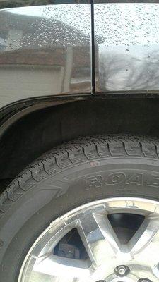 Marked tires were never rotated