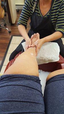 Jelly pedicure to kick off sandal season!