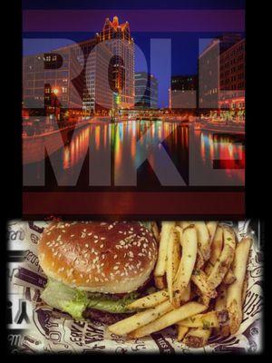 Mke burger & chive fries