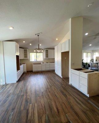 "Elevate your kitchen with our stylish white shaker cabinets - perfect for a modern and sleek look!"