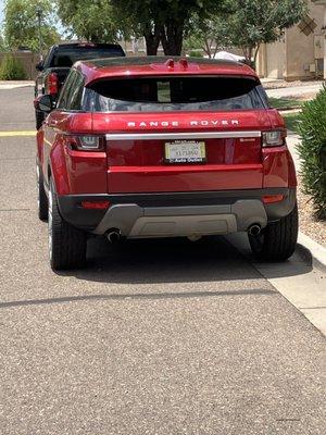 Red Range Rover