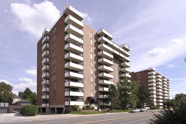 Exterior view of the Post House apartments.