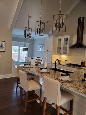 Beautiful kitchen at the Sea Trail model home