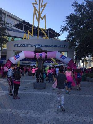 Cold morning for the Strides walk