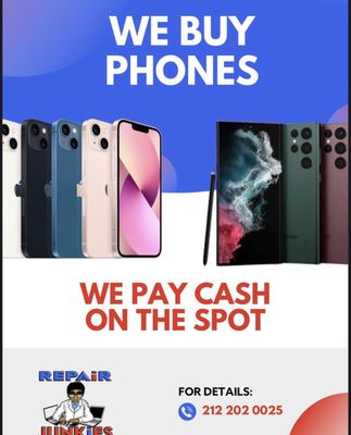 We pay cash for your unwanted phones