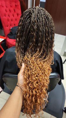 Boho crochet braids