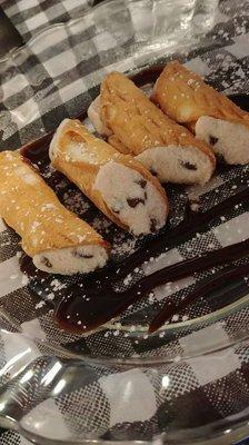 Wonderful freshly made cannoli!