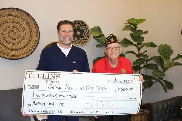 We love supporting our local veterans organizations!