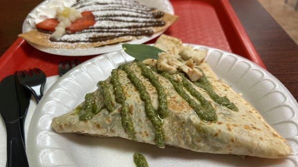 Chicken Pesto Crepe