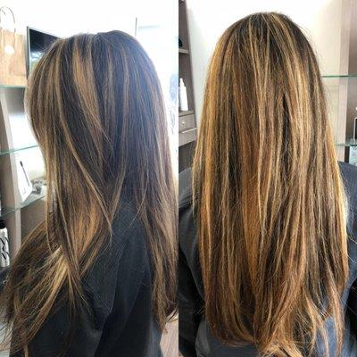 Balayage highlights