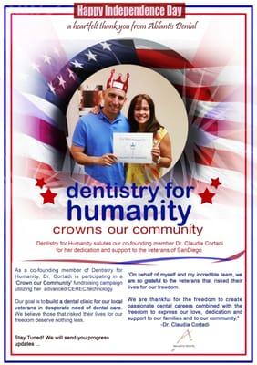 Dentistry for Humanity, proud to be a a co-founding member.