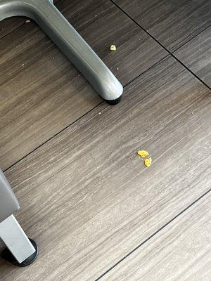 Food on floor