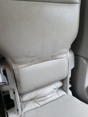 Seat not wiped