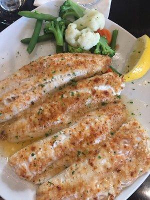 Nope. This is the broiled walleye and it was NOT good.