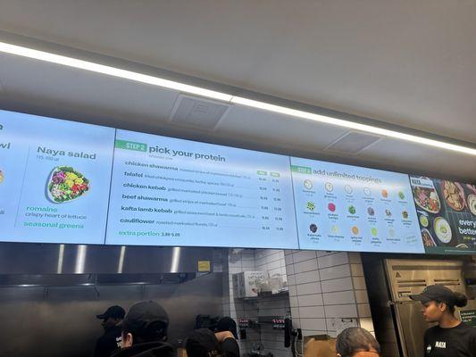 Menu inside